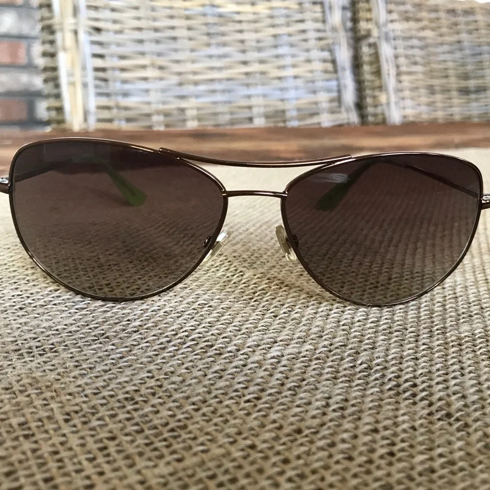 Kate Spade Brown Gradient Lens Aviator Sunglasses